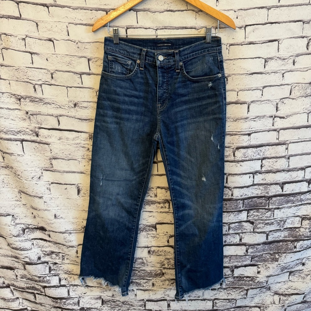 Lucky Brand High Rise Crop Mini Boot Bridgette SZ 8